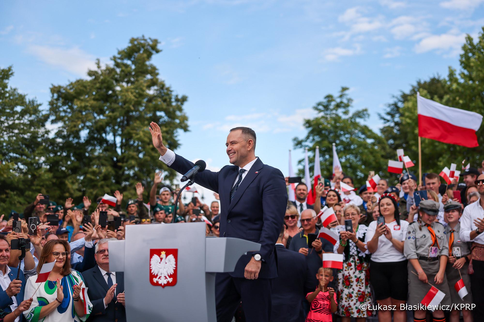 Prezydent RP Karol Nawrocki w Kolbuszowej, 08.08.2025 r.